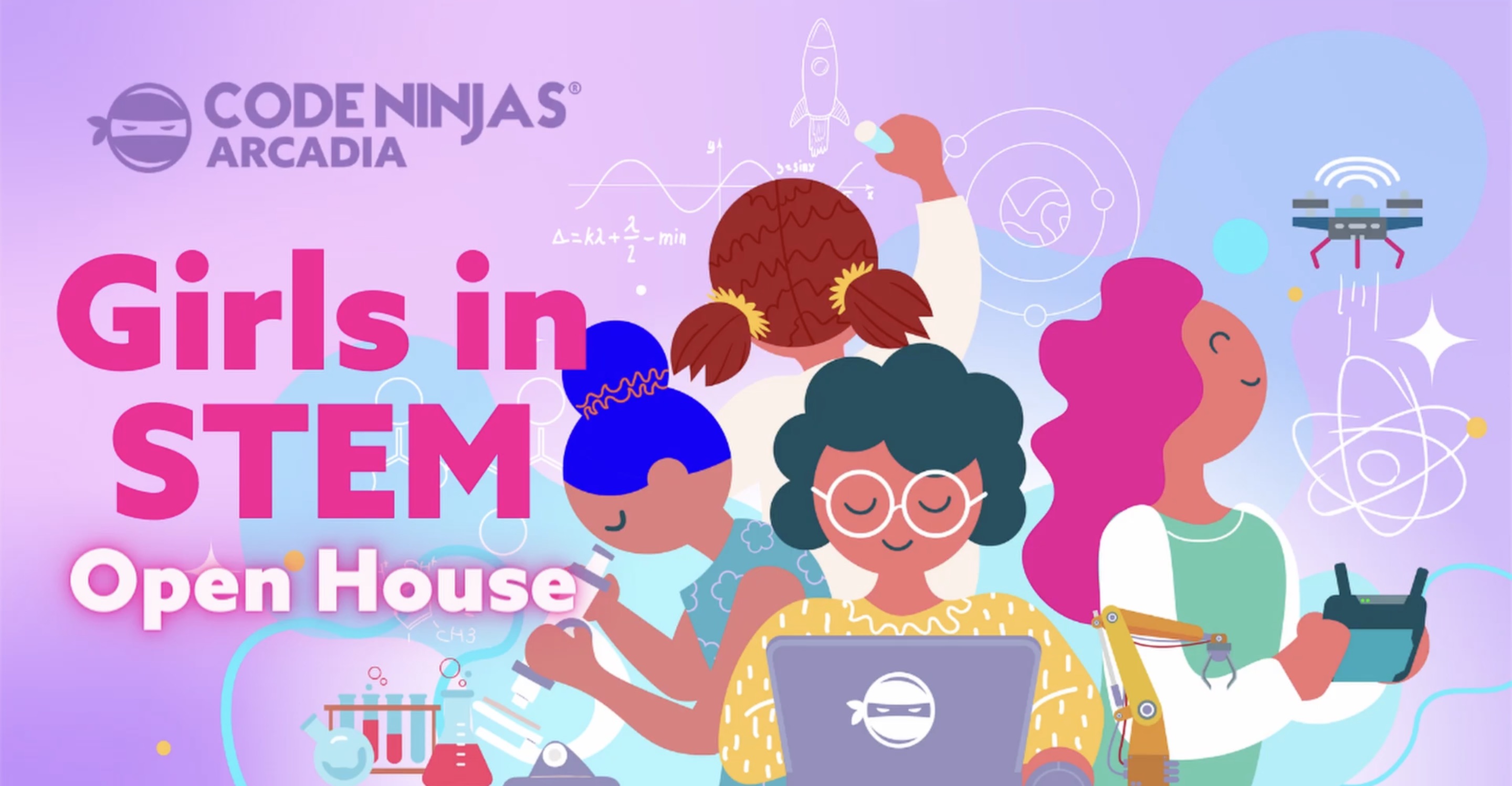 Thumbnail for the Girls in STEM YouTube video.